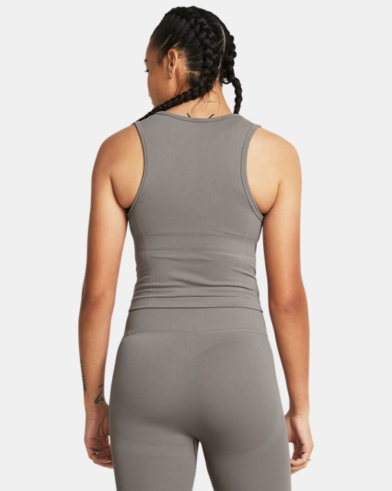 Women's UA Train Seamless Tank in Gray image number 1